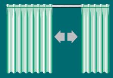 perdele cu deschidere centrala