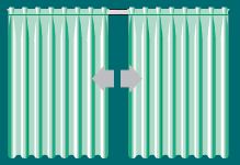 perdele cu deschidere centrala